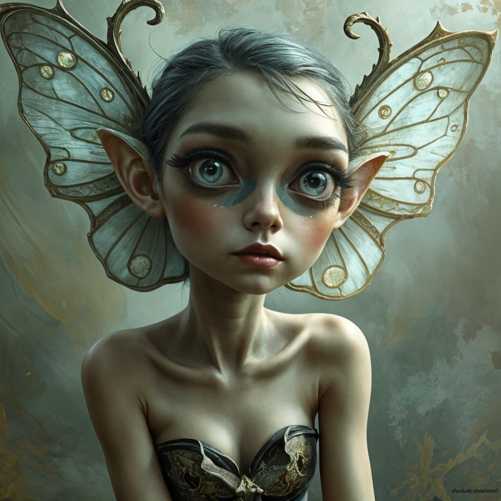 Whimsical Fairy Portrait in Dreamlike Settings