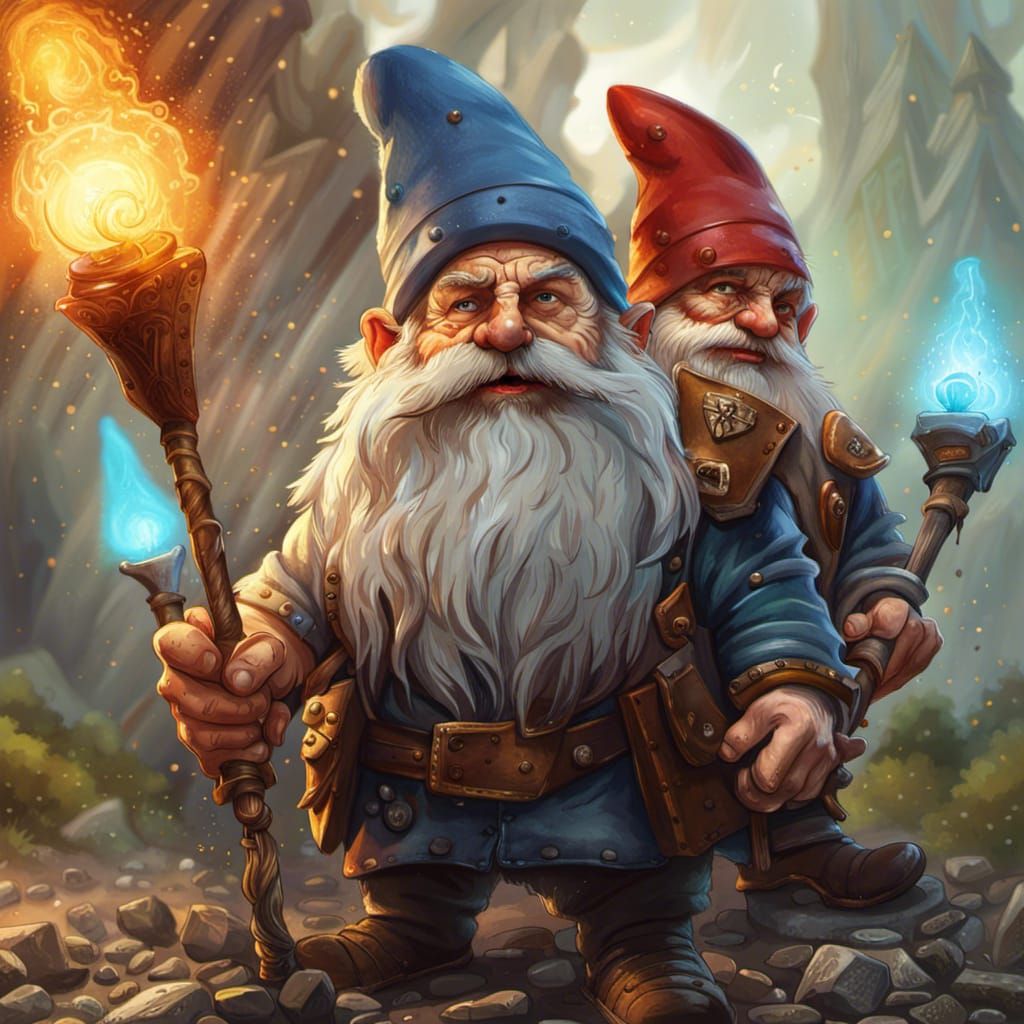 Hyperrealistic Gnome War Veterans Concept Art