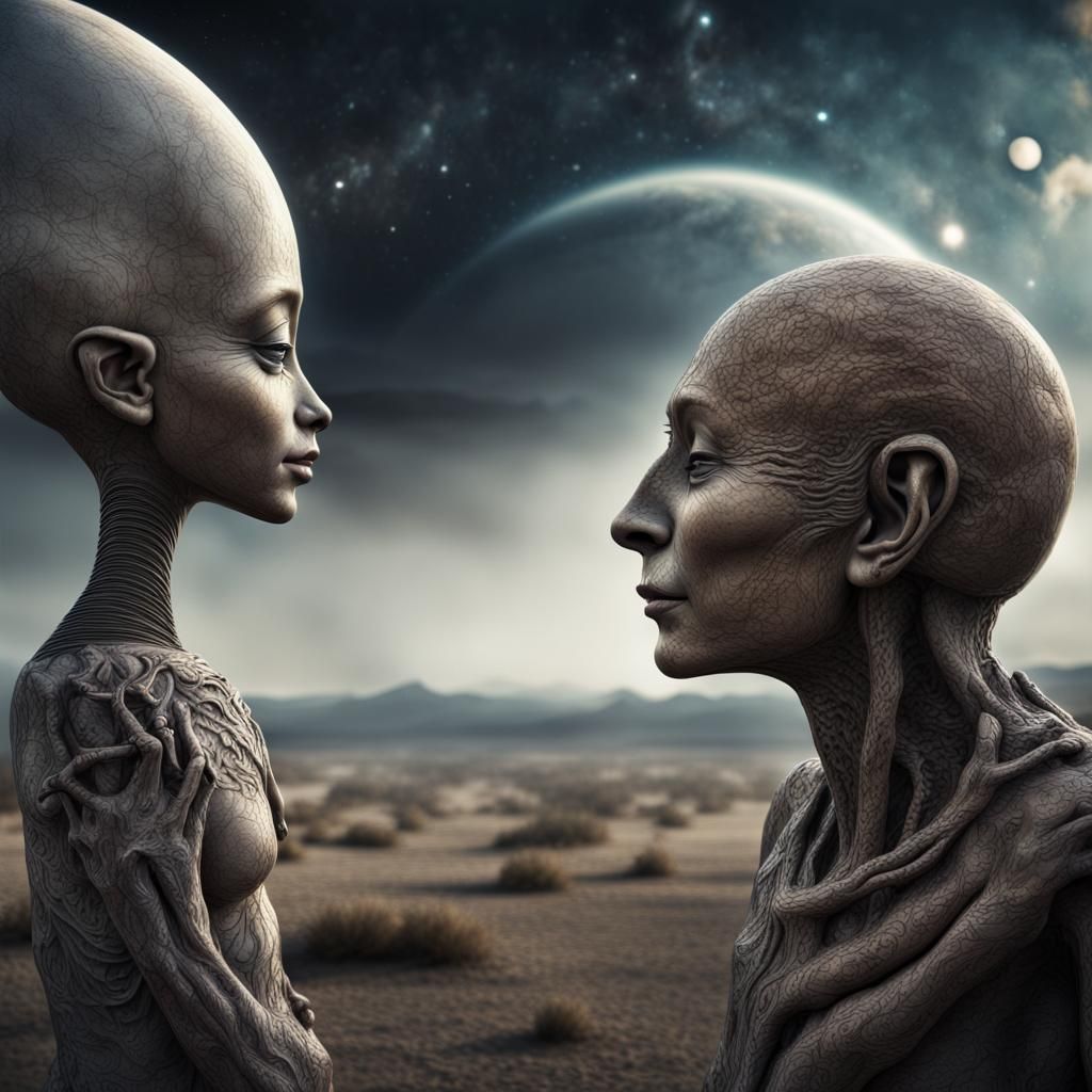 Friendship and Consciousness in Hyperrealistic Style