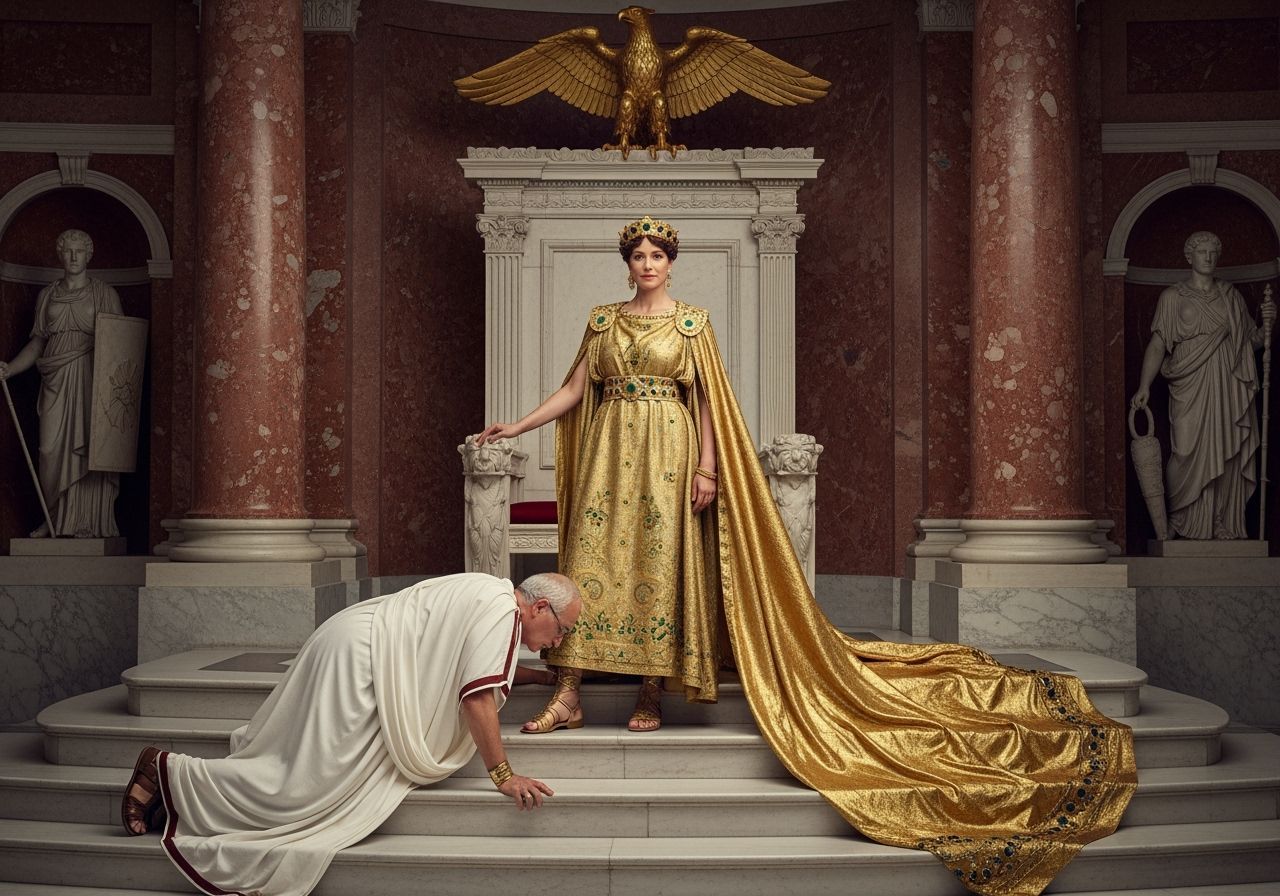 Empress Messalina on Her Throne in 8K
