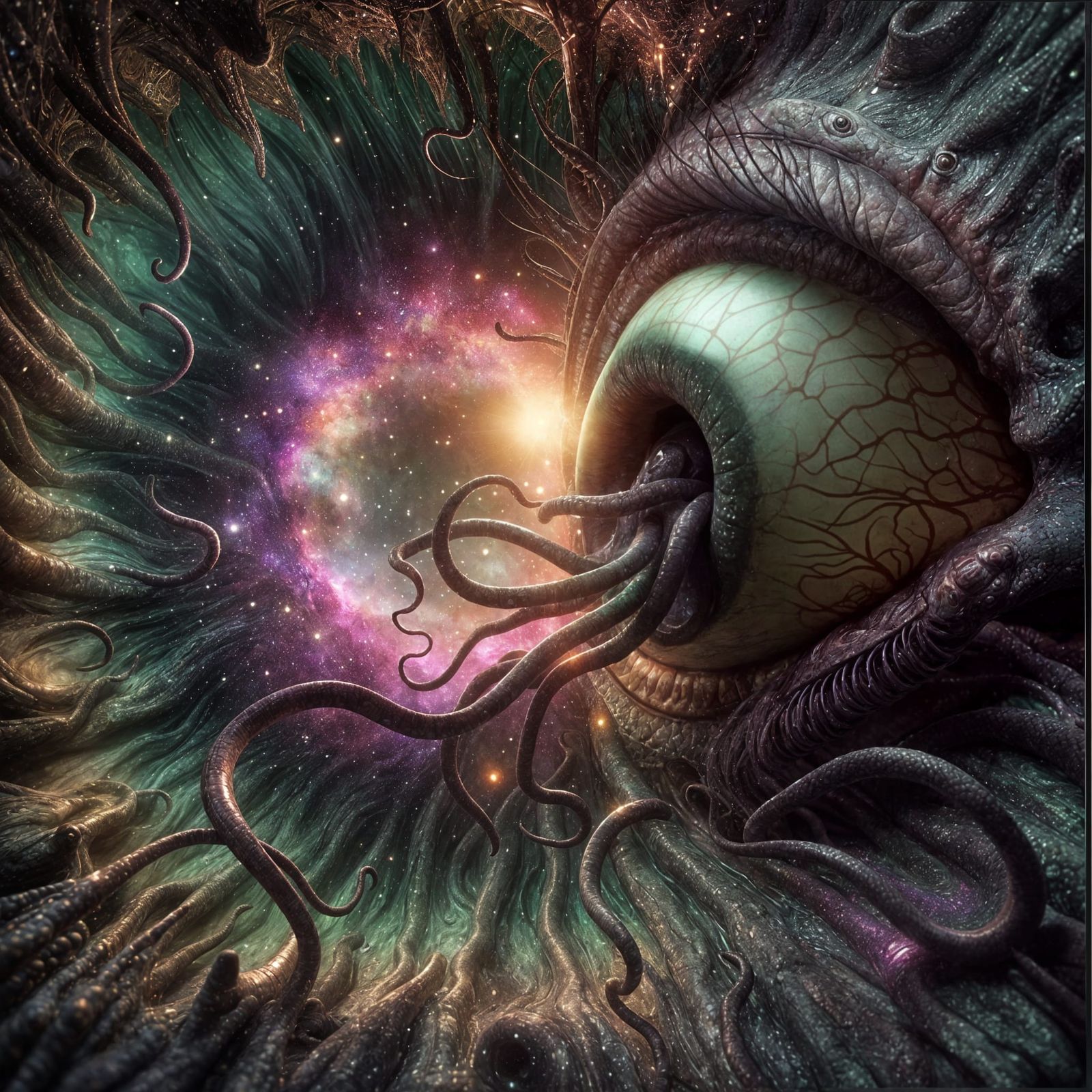 Lovecraftian Horror: Tentacled Eye of Cosmic Fear