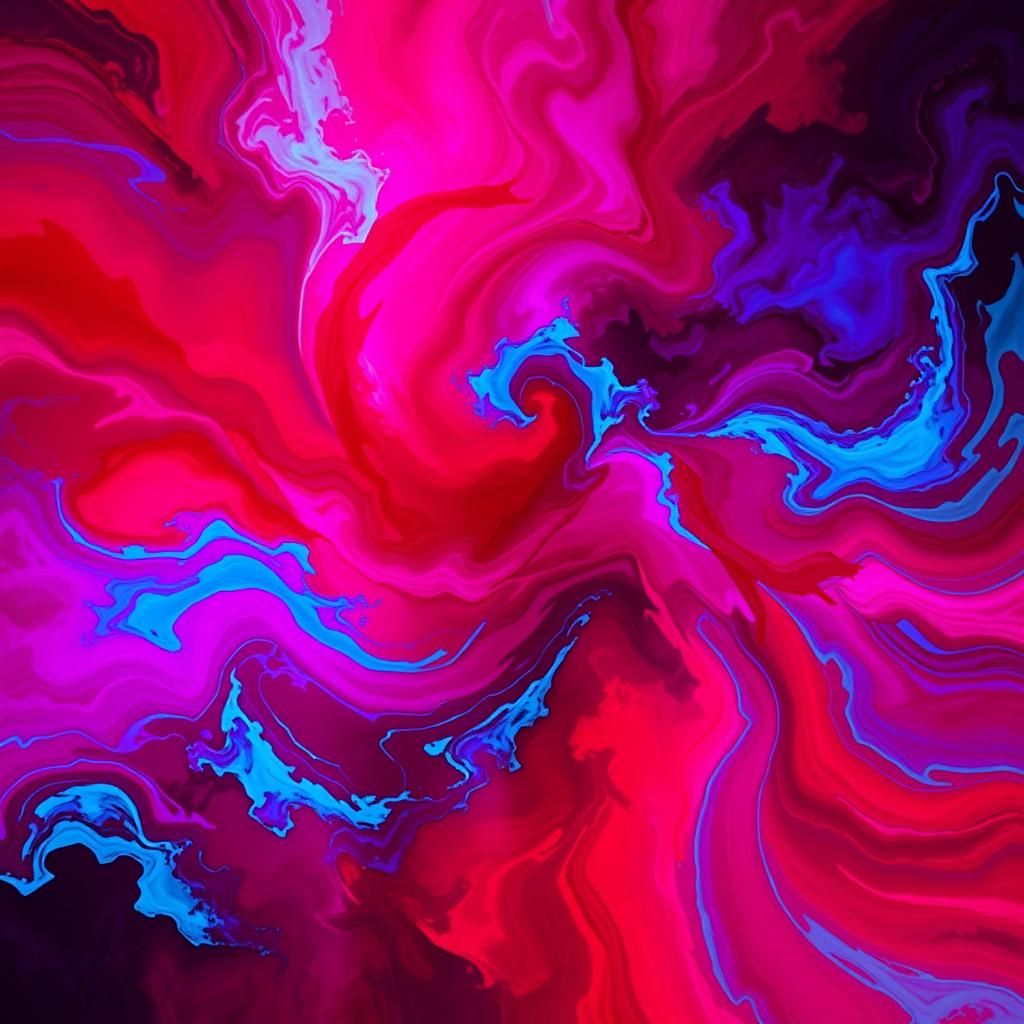 Psychedelic Colors of Love and Passion