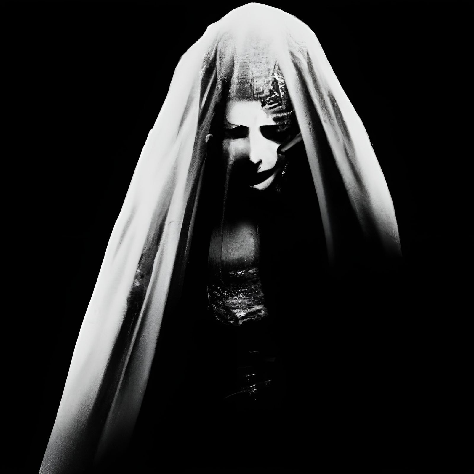 Eerie Ghost Woman for Halloween