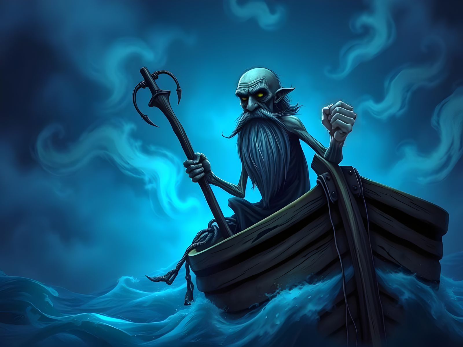 Charon Navigates the River Styx in a Haunting, Whimsical Atm...