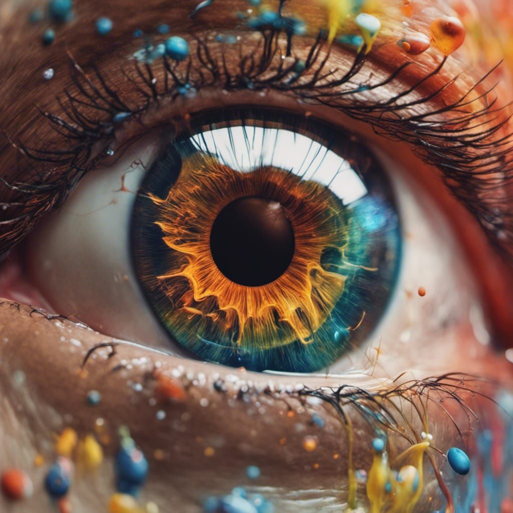 Hyperrealistic Close-Up of a Human Eye