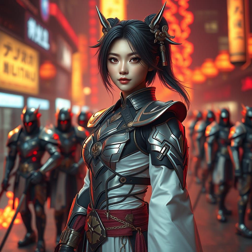 Yae Miko as High-Fashion Model in Zanarkand