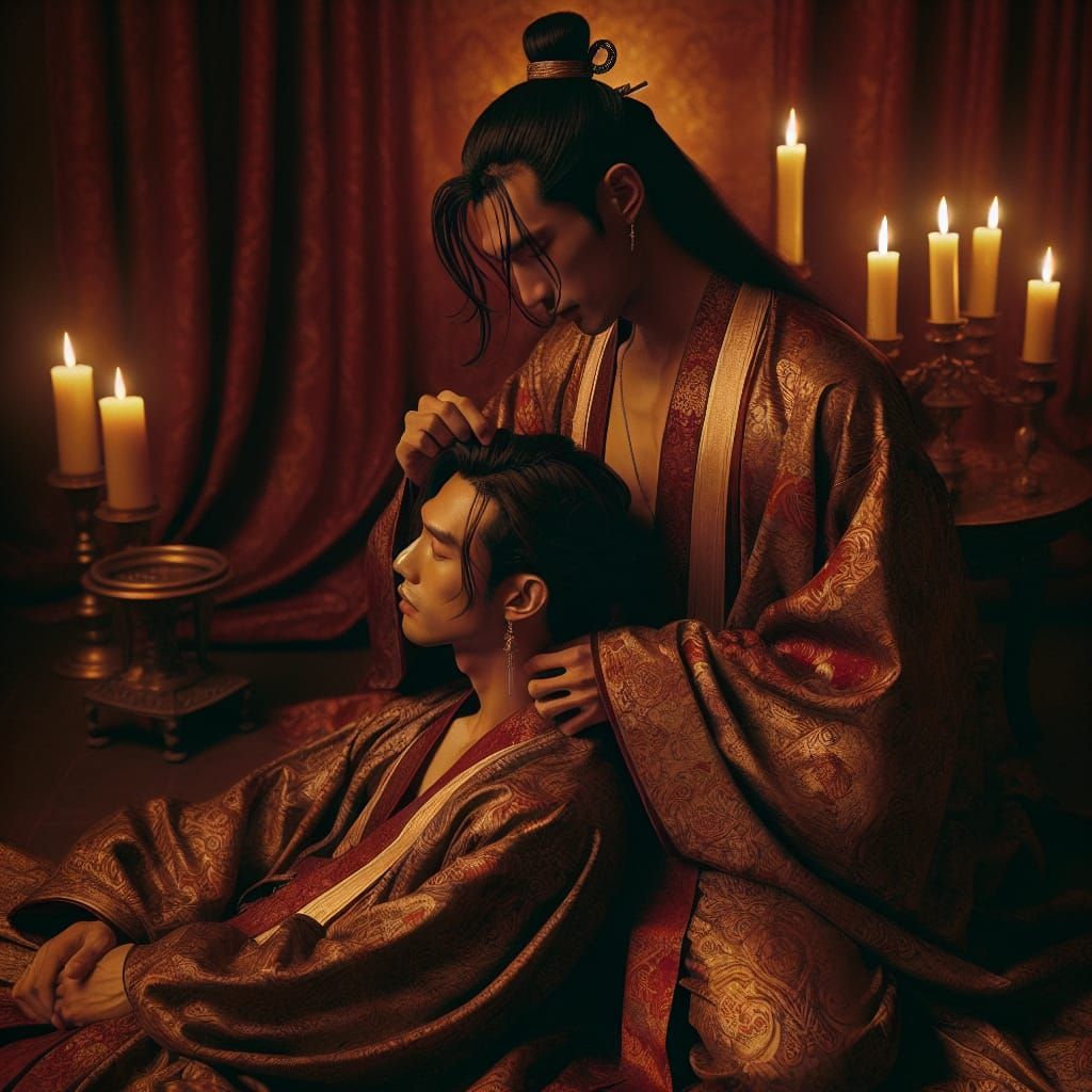 Intimate Portrait of a Loving Couple in Antiquity