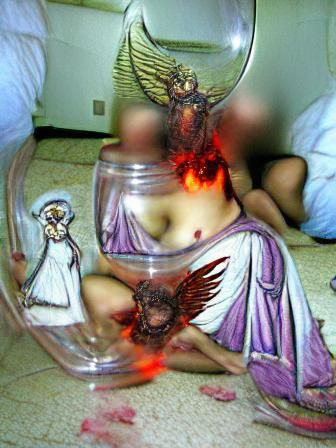 Demonic Glass: Corrupted Virtues in Angelic Photo
