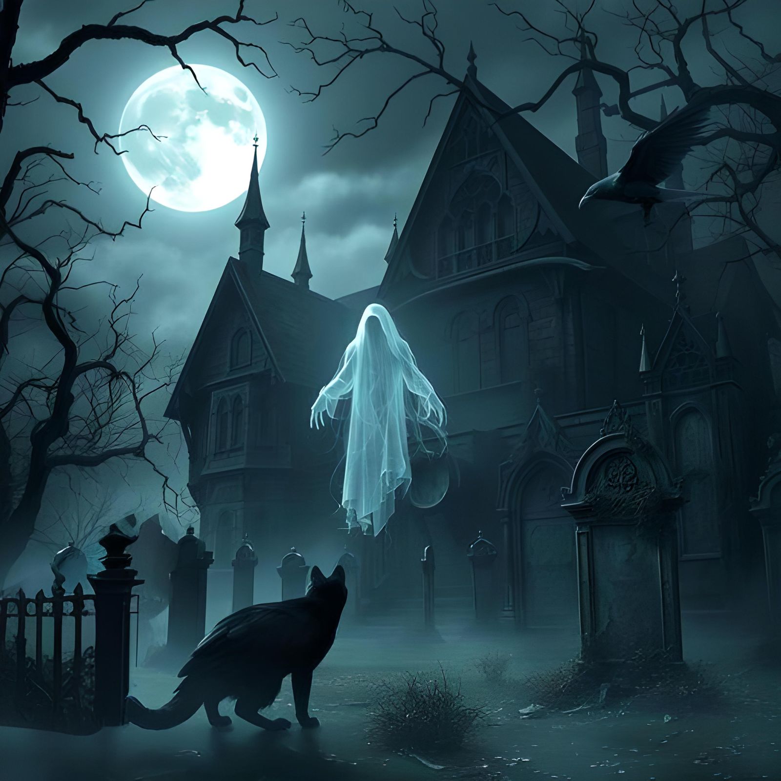 Ghost Cottage: Dark Art of a Haunted House