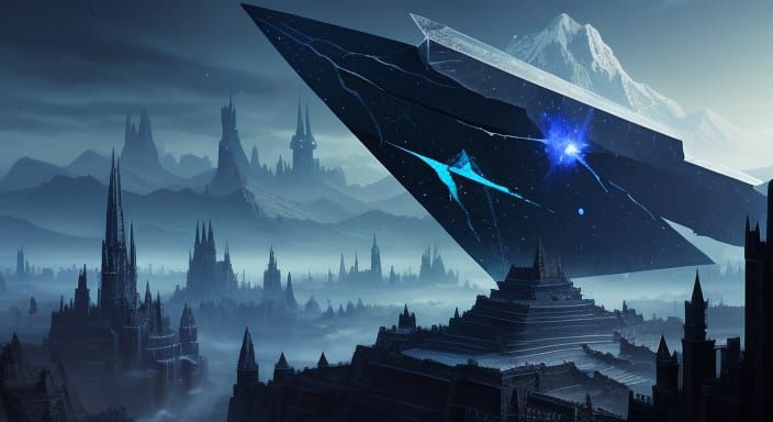 Ethereal Fantasy Shard Suspended in the Air