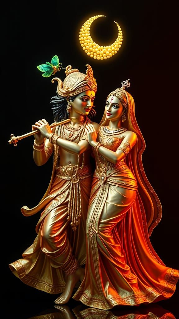 Radiant Cosmic Dance in Vibrant Hues