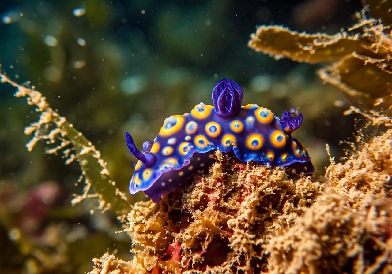 A nudibranch in the ocean