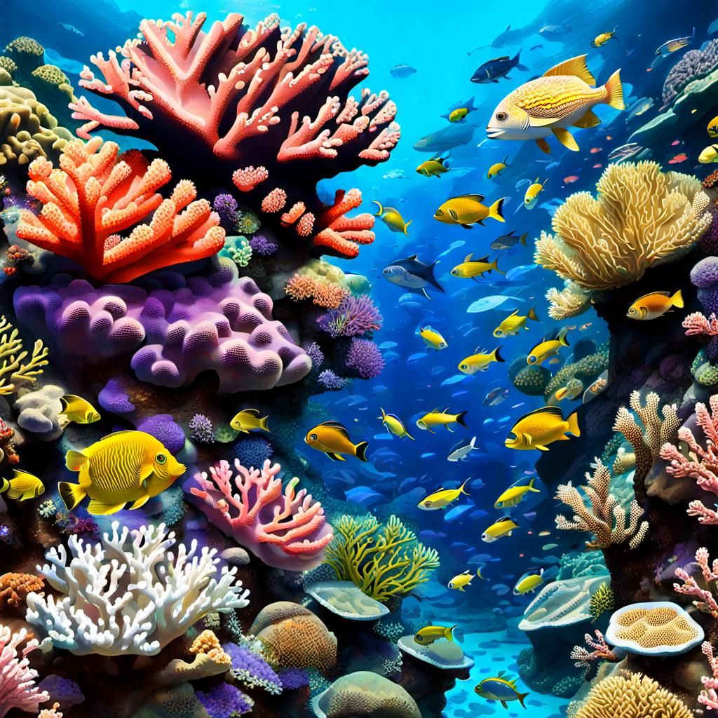 Coral Reef Majesty: Underwater Life