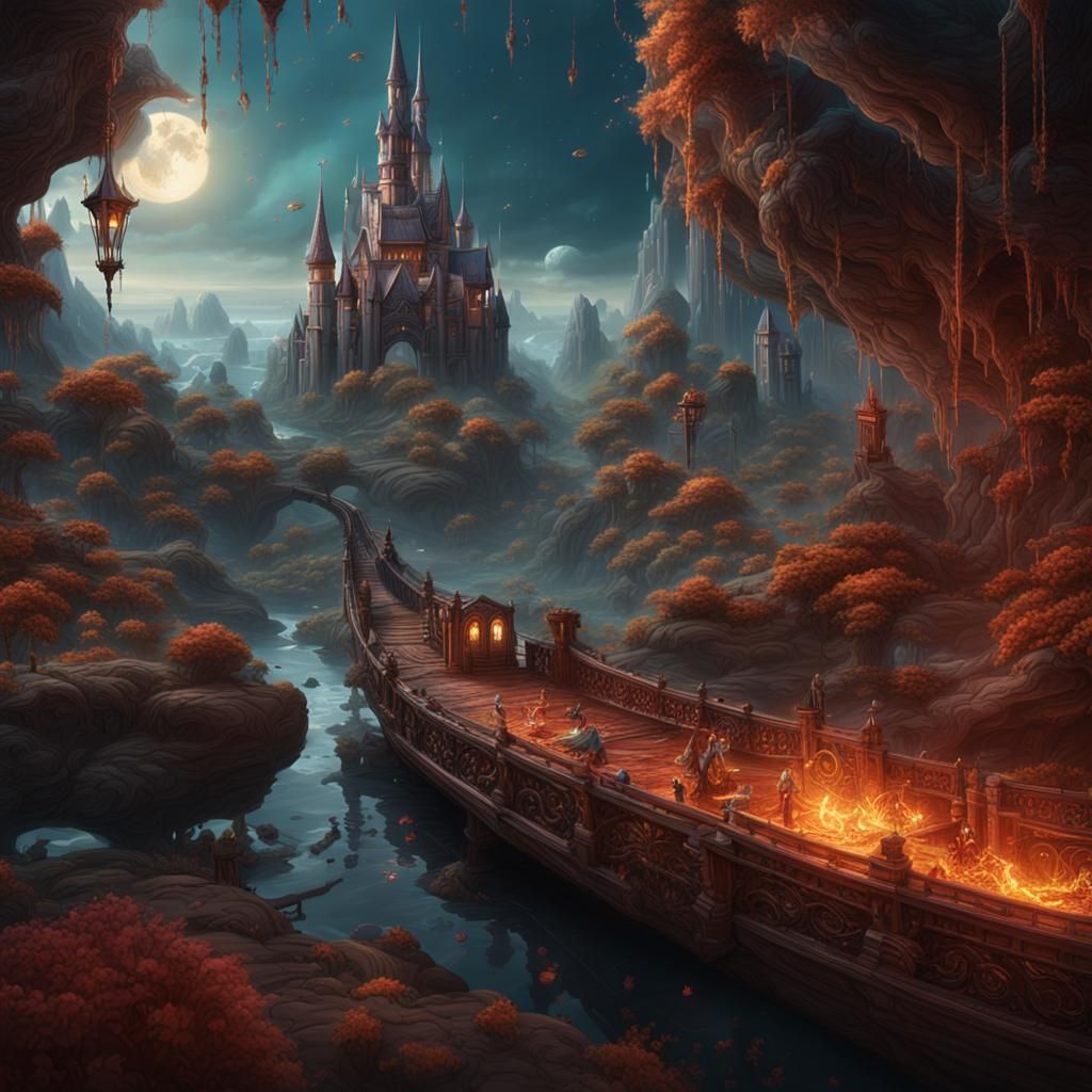 Needle Pulling Thread as Detailed Matte Painting