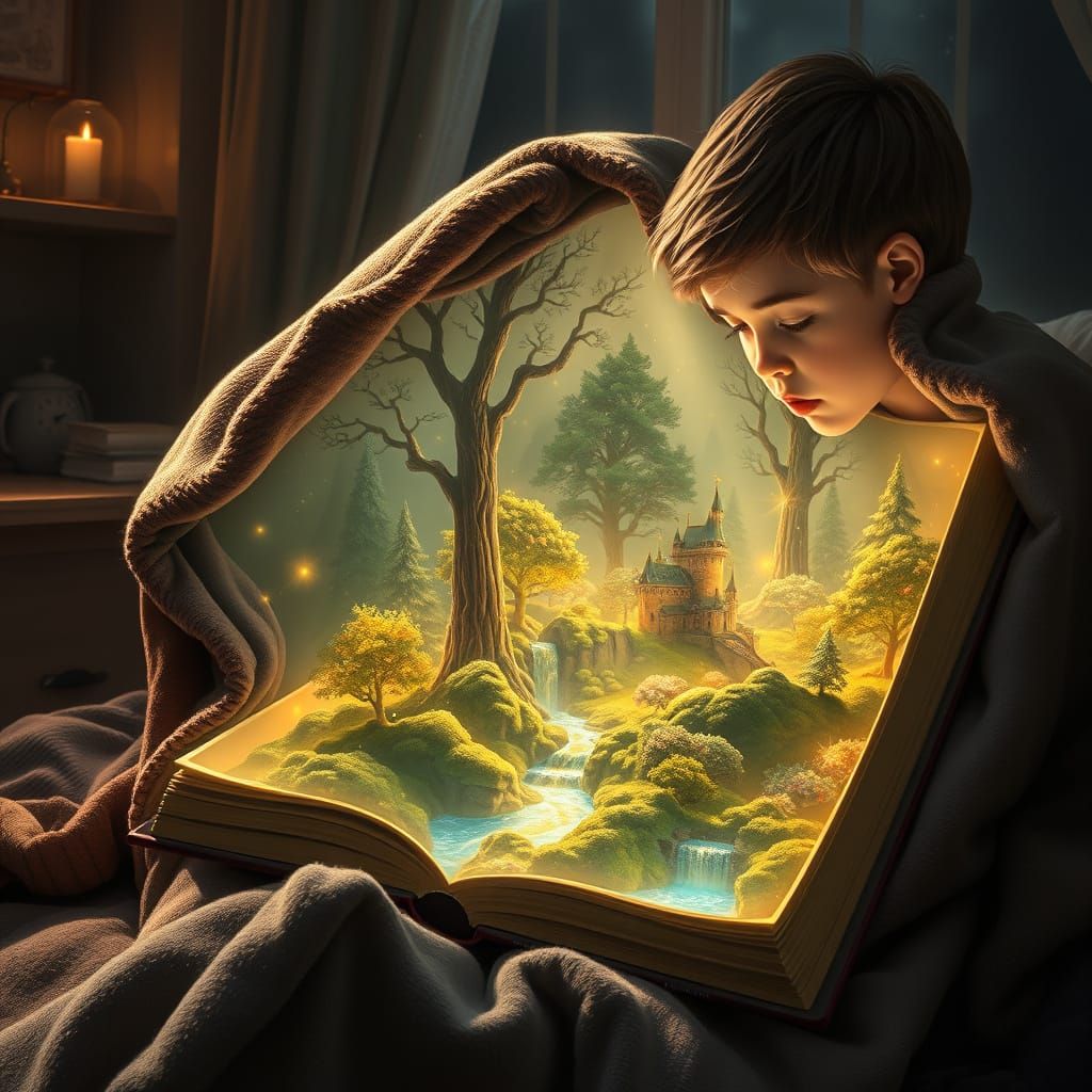 Magical Storybook Emerges from Enchanted Forest Diorama