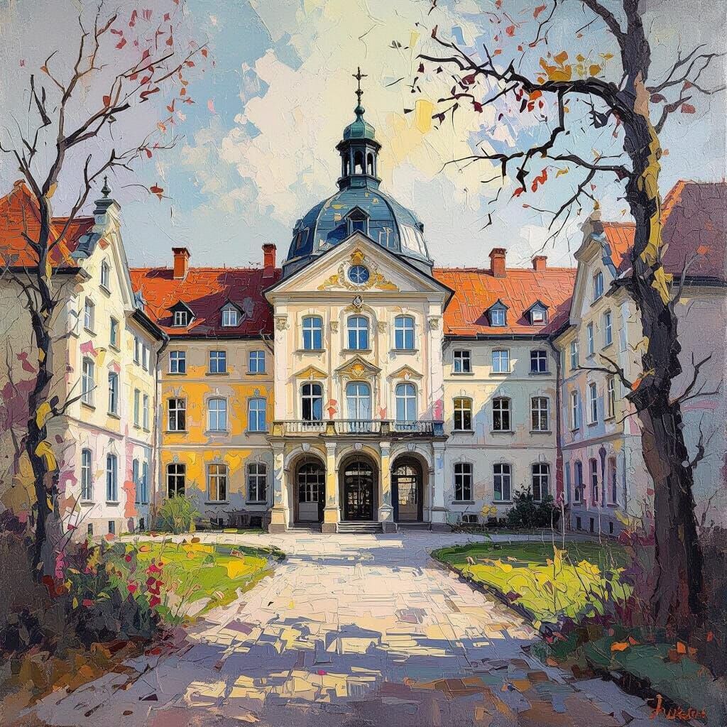 Beelitz-Heilstätten Hospital: Impressionist Gouache Masterpi...