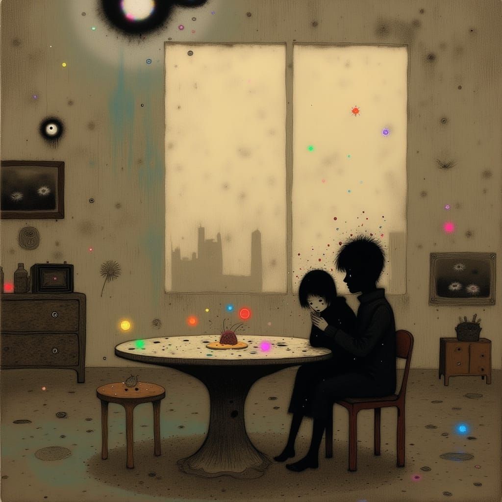 Nostalgic Moment in Warm Scandinavian Light