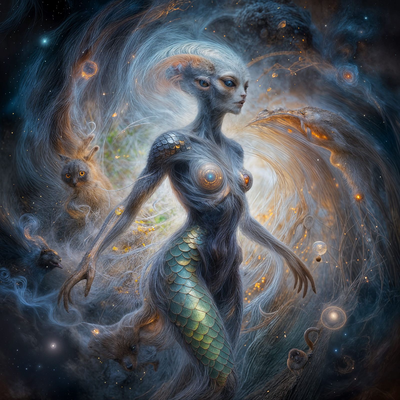 Human Transforms into Alien Being