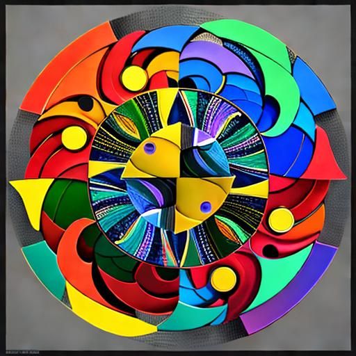 Metallic Fractal Leaves in Abstract 3D Rendering