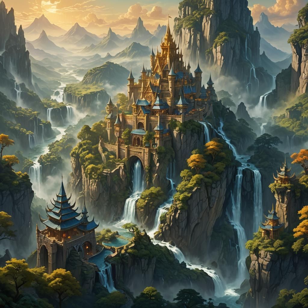 Dragon Warrior Kingdom: Fantasy Matte Painting