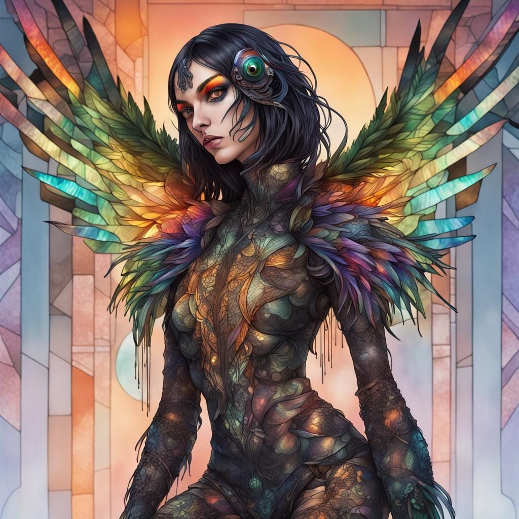 Dark rainbow fairy