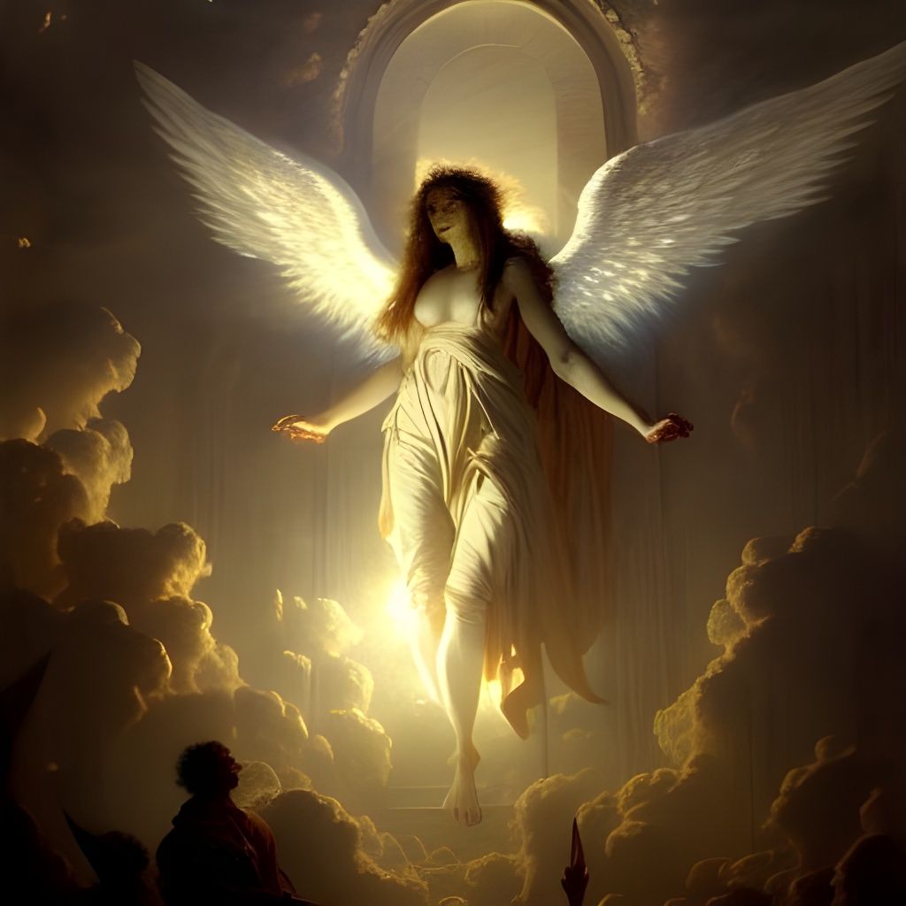 Angel Sarandiel, Ruler of the Night, in Art Style