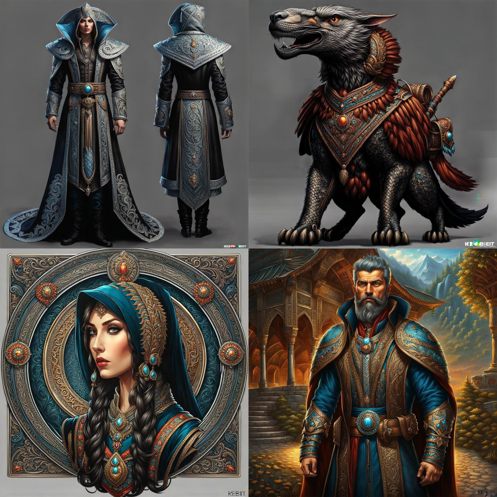 Fantasy Art in the Style of Kerem Beyit