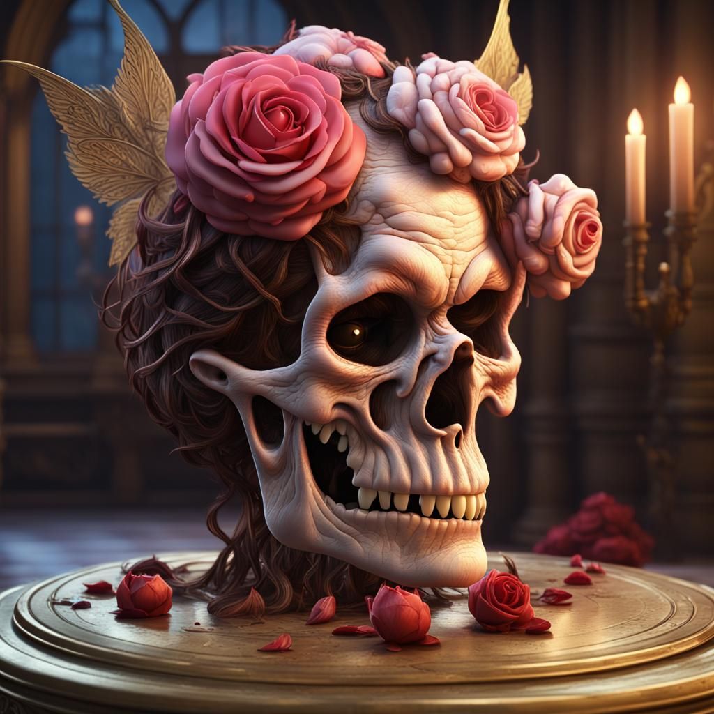 Zombie Beauty and the Beast Brain Feast