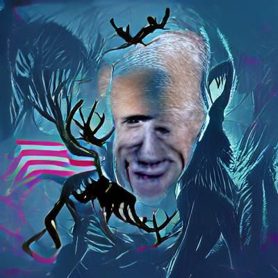 AI Image of Joe Biden as a Wendigo