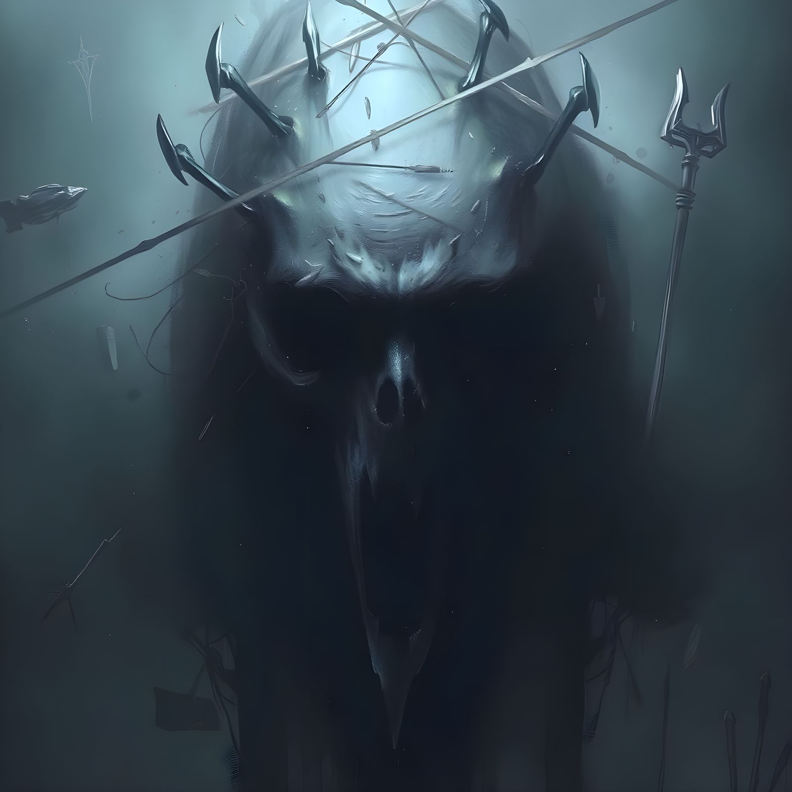 Cyberpunk Horror Portrait in Dark, Gritty Aesthetic