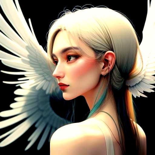 Ethereal Surrealism: Person Surrounded by Swirling Clouds