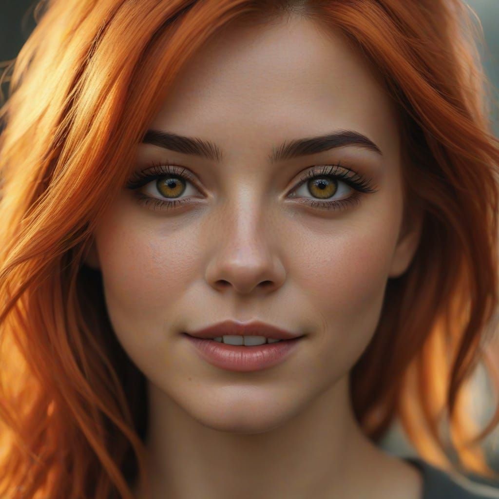 Confident Woman in Cinematic Film Style