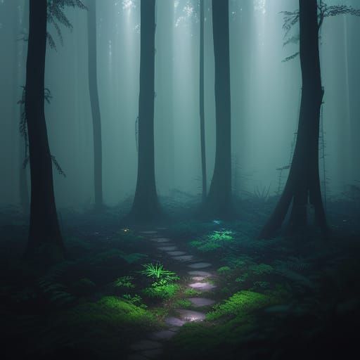 Ethereal Forest Dreams in Cinematic Style