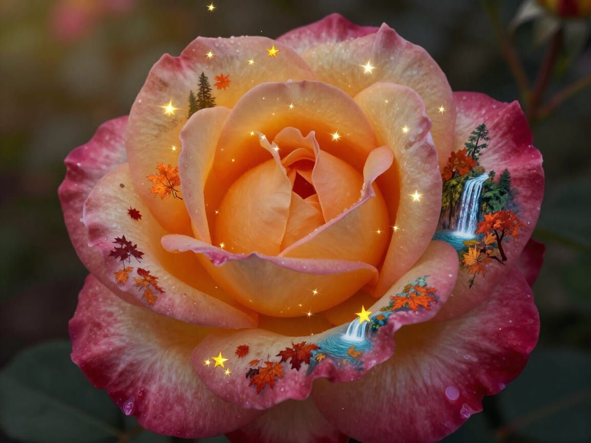 Fantastical Rose Worlds Bloom in Golden Hour Light