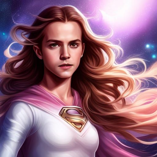 Celestial Sorceress in Space, Digital Painting