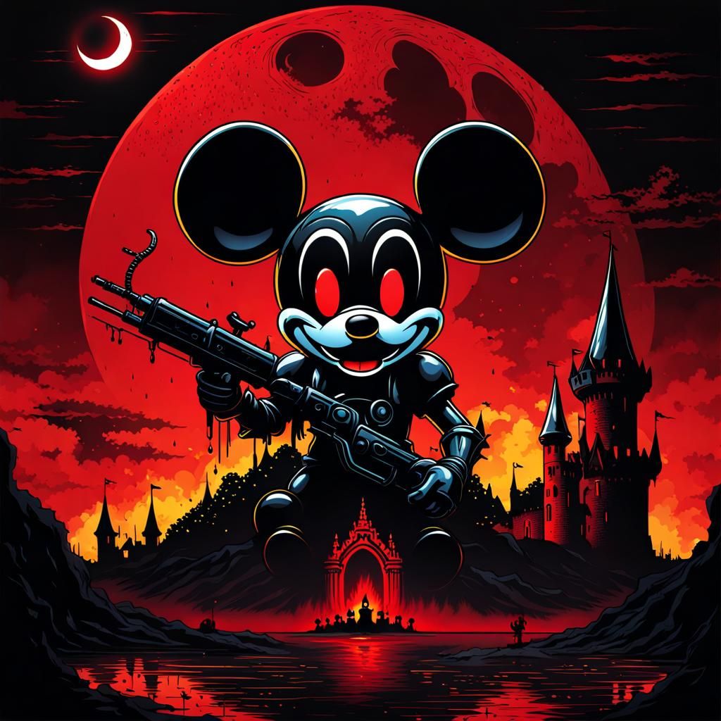 Medieval Horror Mickey Xenomorph Fusion