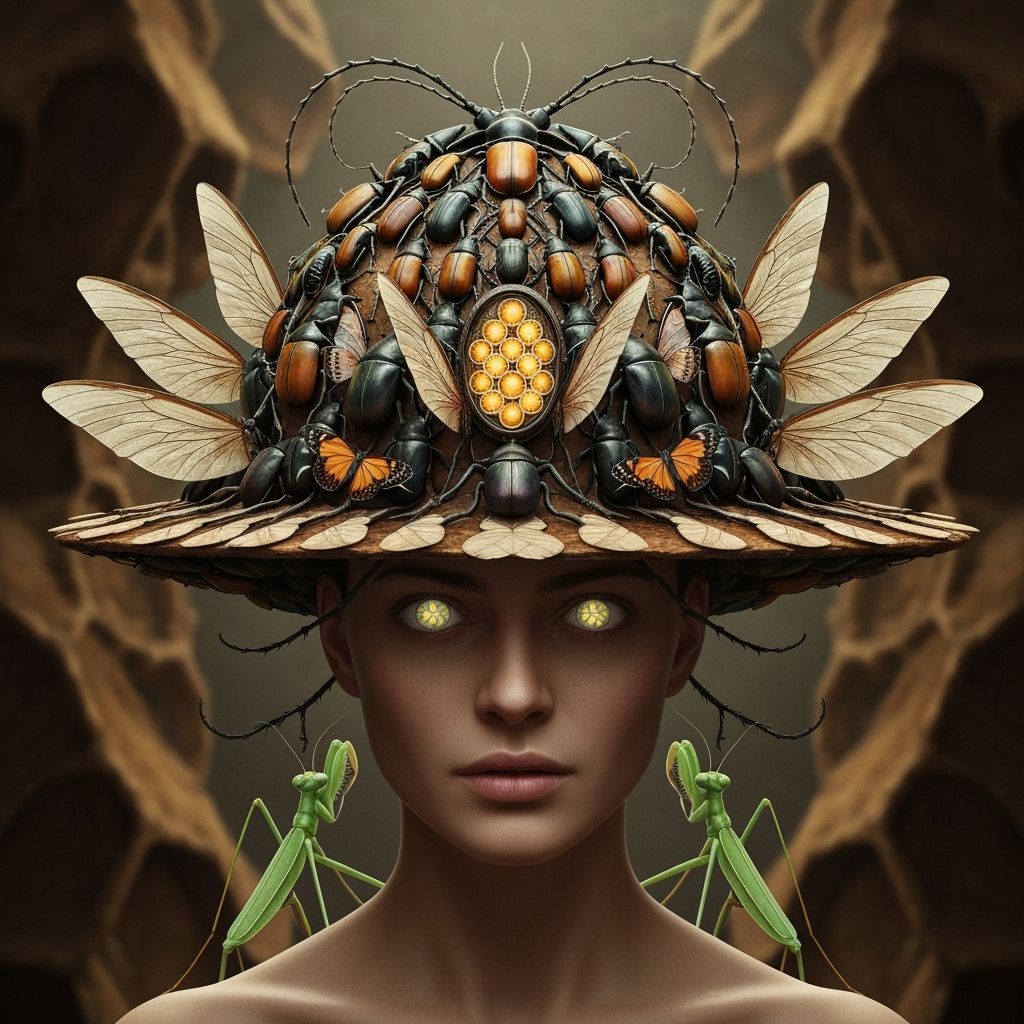 Bio-Surreal Insect Hat Cathedral Dome