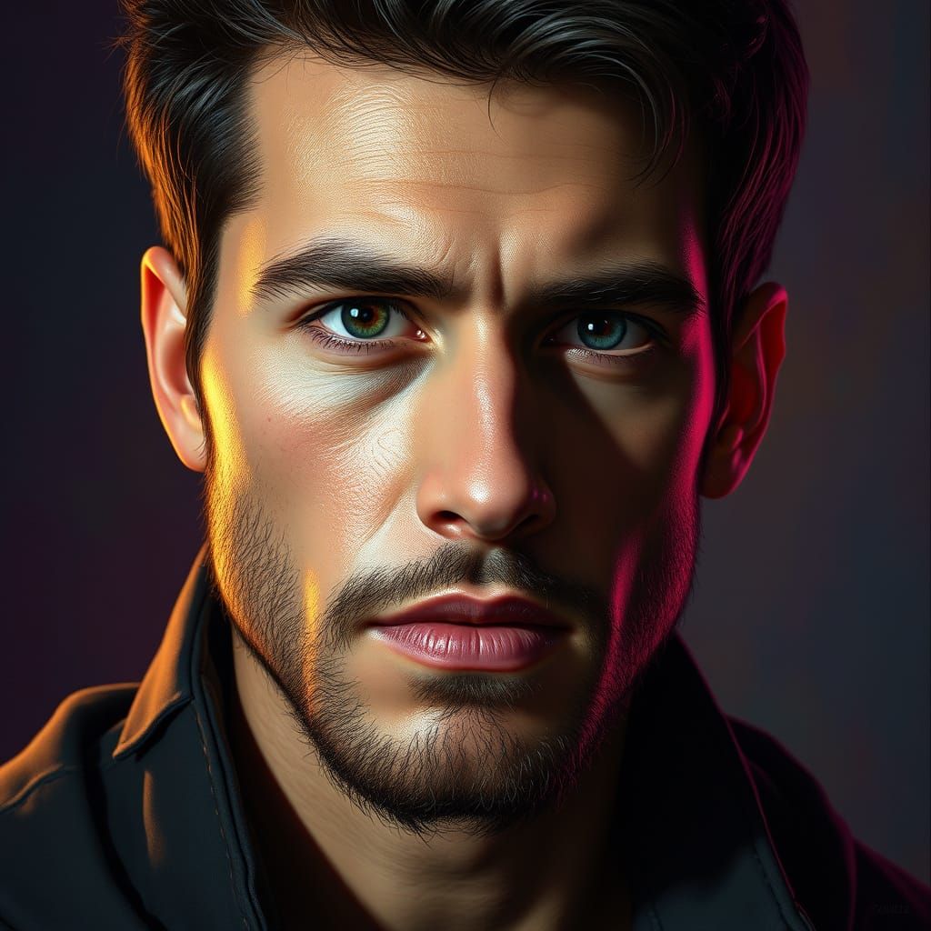 Surreal Hyperrealistic Portrait in Concept Art Style