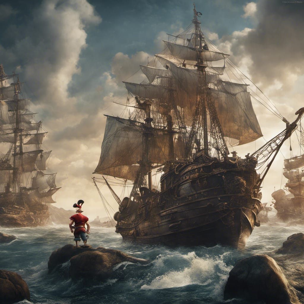 Popeye the Sailor Man: Detailed Fantasy Art