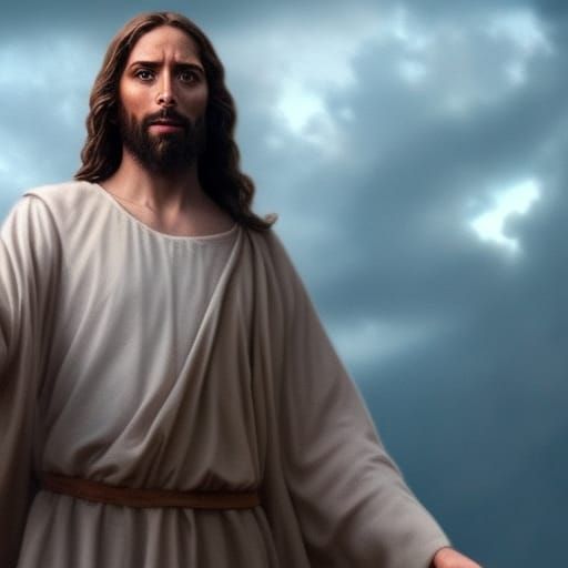 Epic Cinematic Portrait of Jesus
