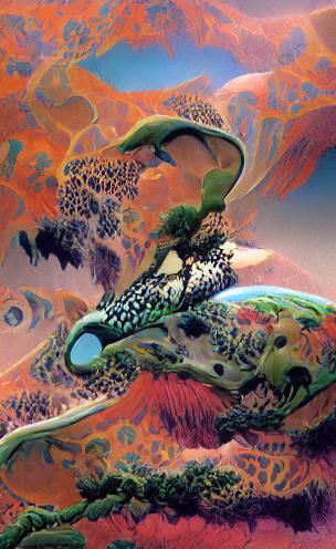 Psychedelic Planet Art in Roger Dean Style
