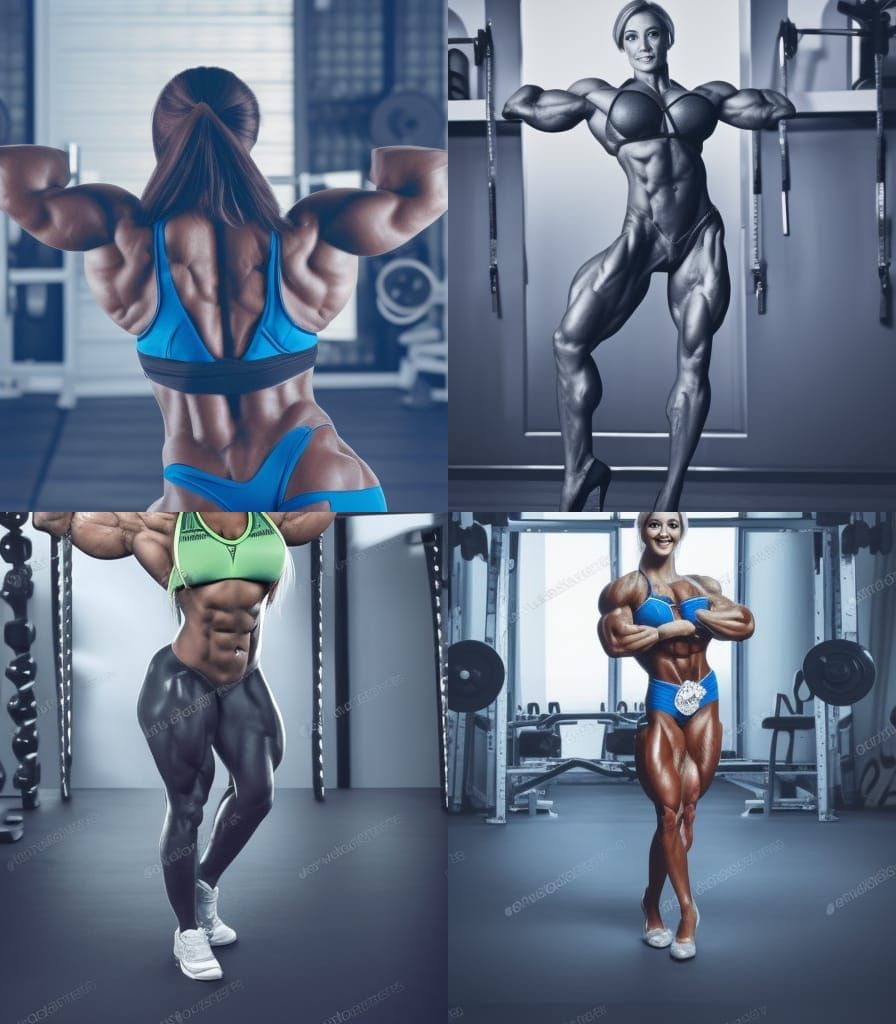 Strong Female Bodybuilder Physique