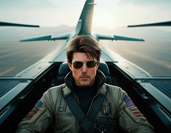 Cinematic Close-Up of a Jet Pilot in Flight