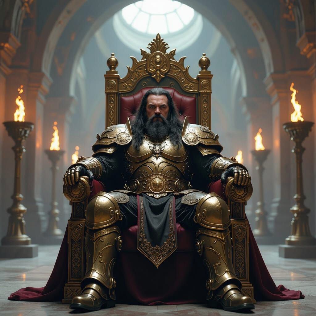 Lemmy Kilmister as Dwarven King in Art Deco Hall