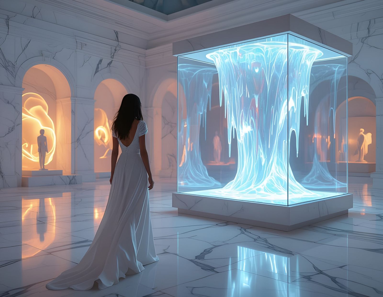 Marble Museum Displays a Melting Art Installation