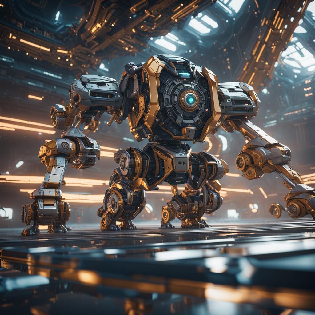Intricate Sci-Fi Mech in Cinematic 3D Render
