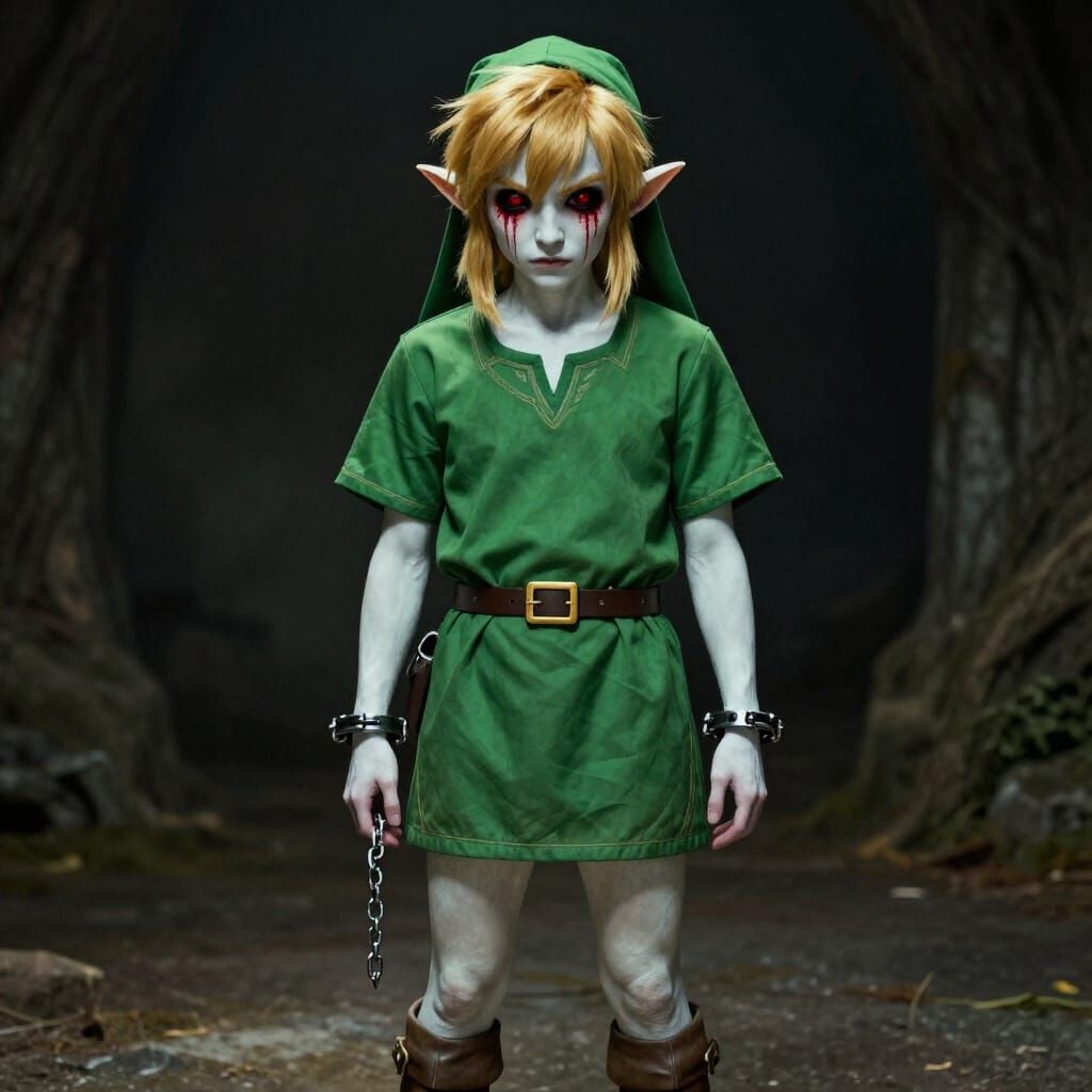 Ben Drowned Character Portrait in Gothic Style