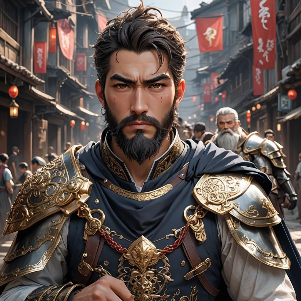 Viking Warrior in Anime-Inspired 3D Art