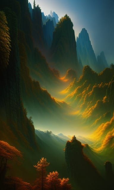 Mystical Zeitgeist Figure in Trending Digital Art Style