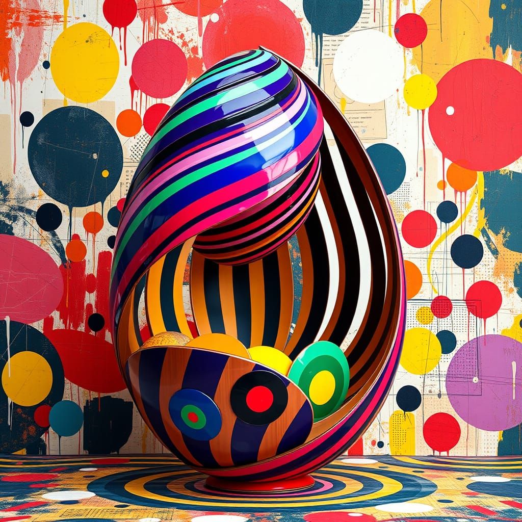 Abstract Easter Egg